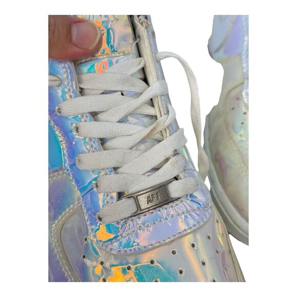 Size 12 - Nike Air Force 1 Premium iD Low Iridescent 779431-991 NO BOX DS RARE - Picture 11 of 11